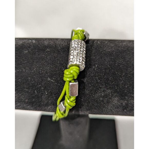 Apple Green Rhinestone Bracelet NWT - Picture 10 of 12
